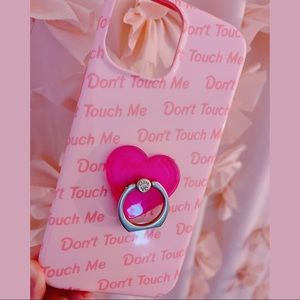 👛Don’t Touch Me👛 iPhone 12 Pro Max Velvet Caviar Case and 💗Heart Grip💗